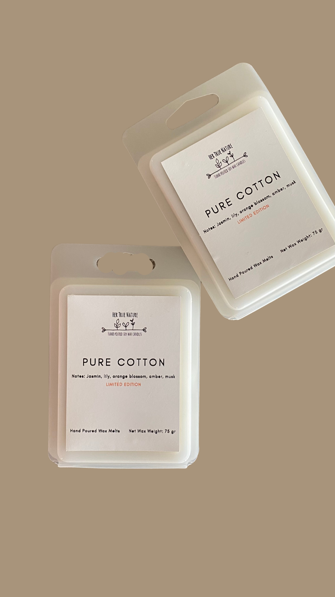 Limited Edition Pure Cotton wax melt pack